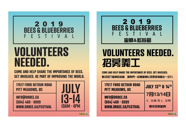 Volunteer Call, English And Chinese