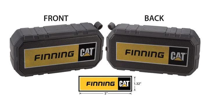 Finning Cat Speaker, Front And Back